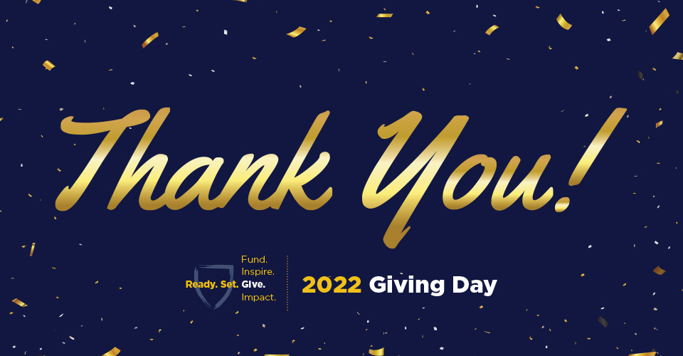 Thank You! Ready. Set. Give. SJC 2022 Giving Day